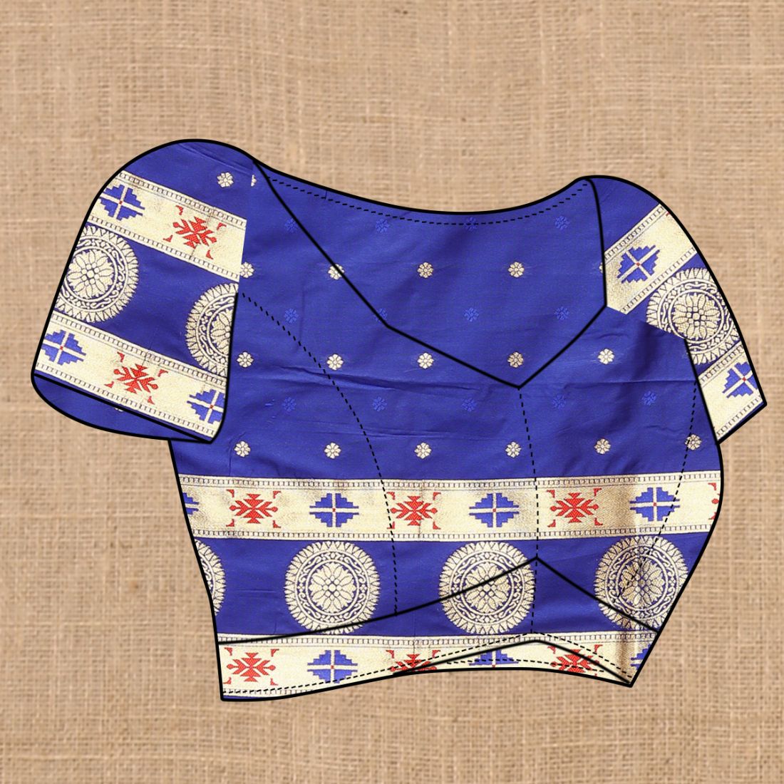 Royal Blue Color Zari Woven Soft Paithani Silk Sarees With Rich Weaving Pallu with tassels.