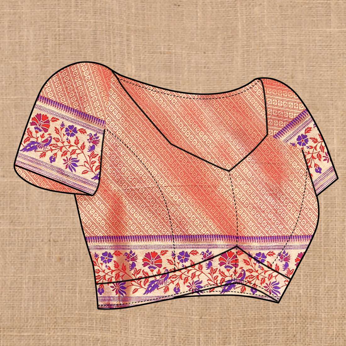 Red Color Zari Woven Soft Paithani Silk Sarees With Rich Weaving Pallu with tassels.