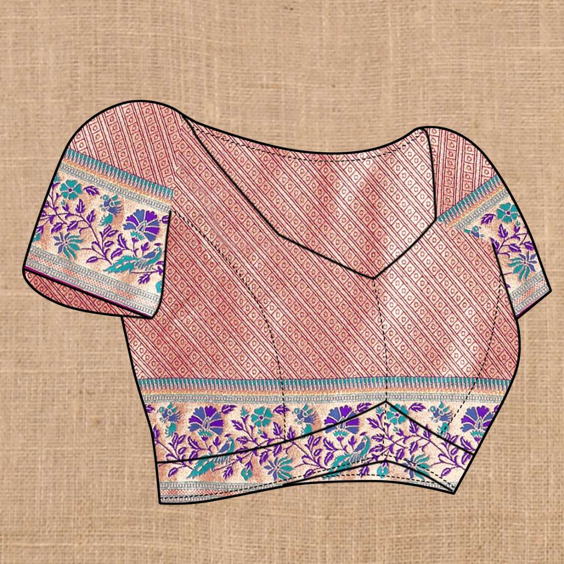 Purple Color Zari Woven Soft Paithani Silk Sarees With Rich Weaving Pallu with tassels.