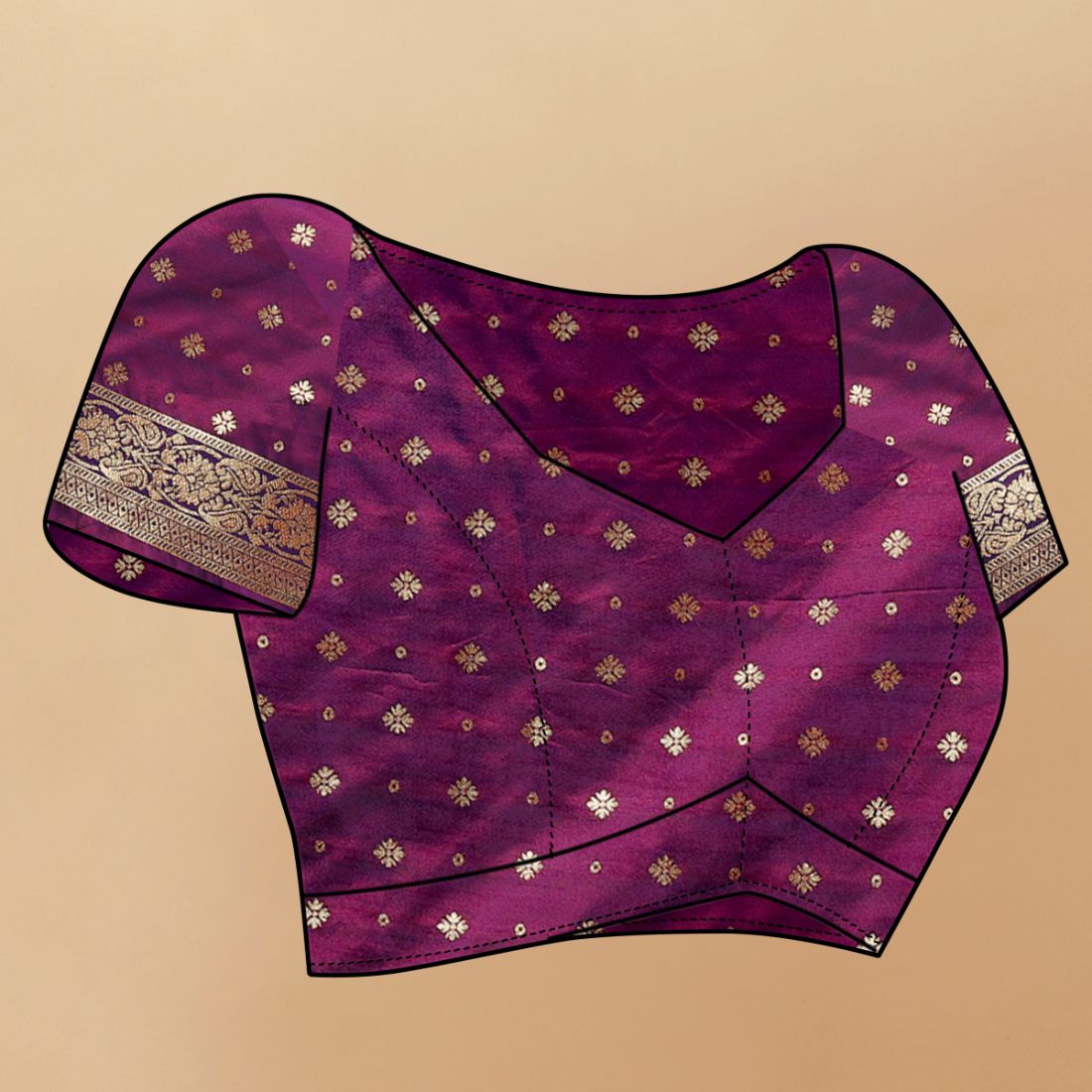 Pink & Purple Color Women's Soft Bandhani Printed Patola Silk meenakari weawing motifs with Rich Zari Pallu and contrast border with Tessels.