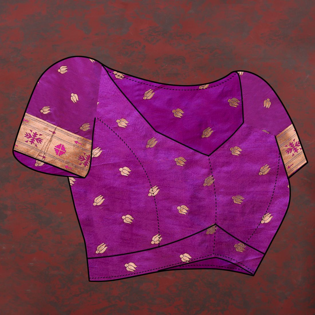 Light Purple Color Zari Woven Soft Paithani Silk Sarees With Rich Weaving Pallu with tassels.
