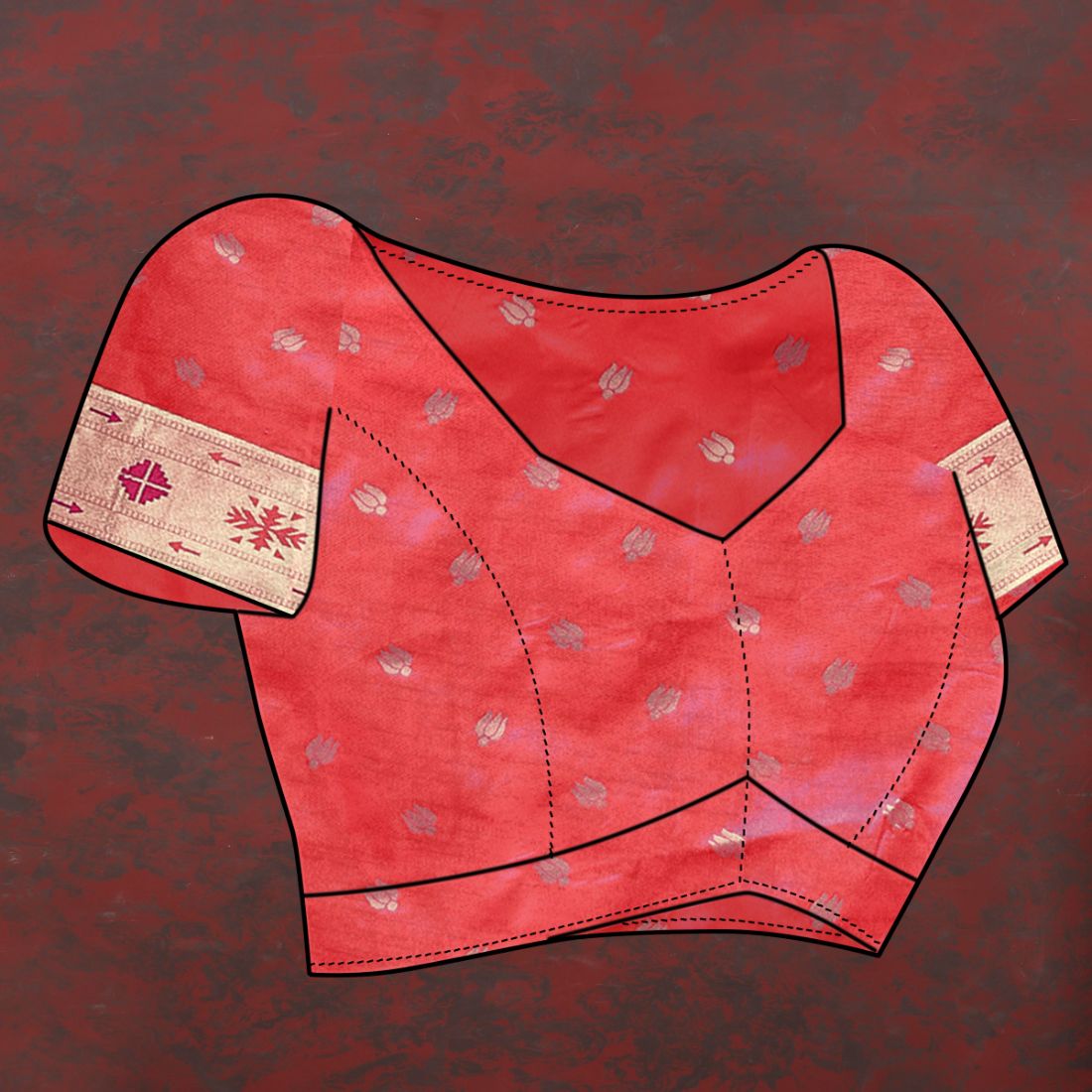 Red Color Zari Woven Soft Paithani Silk Sarees With Rich Weaving Pallu with tassels.