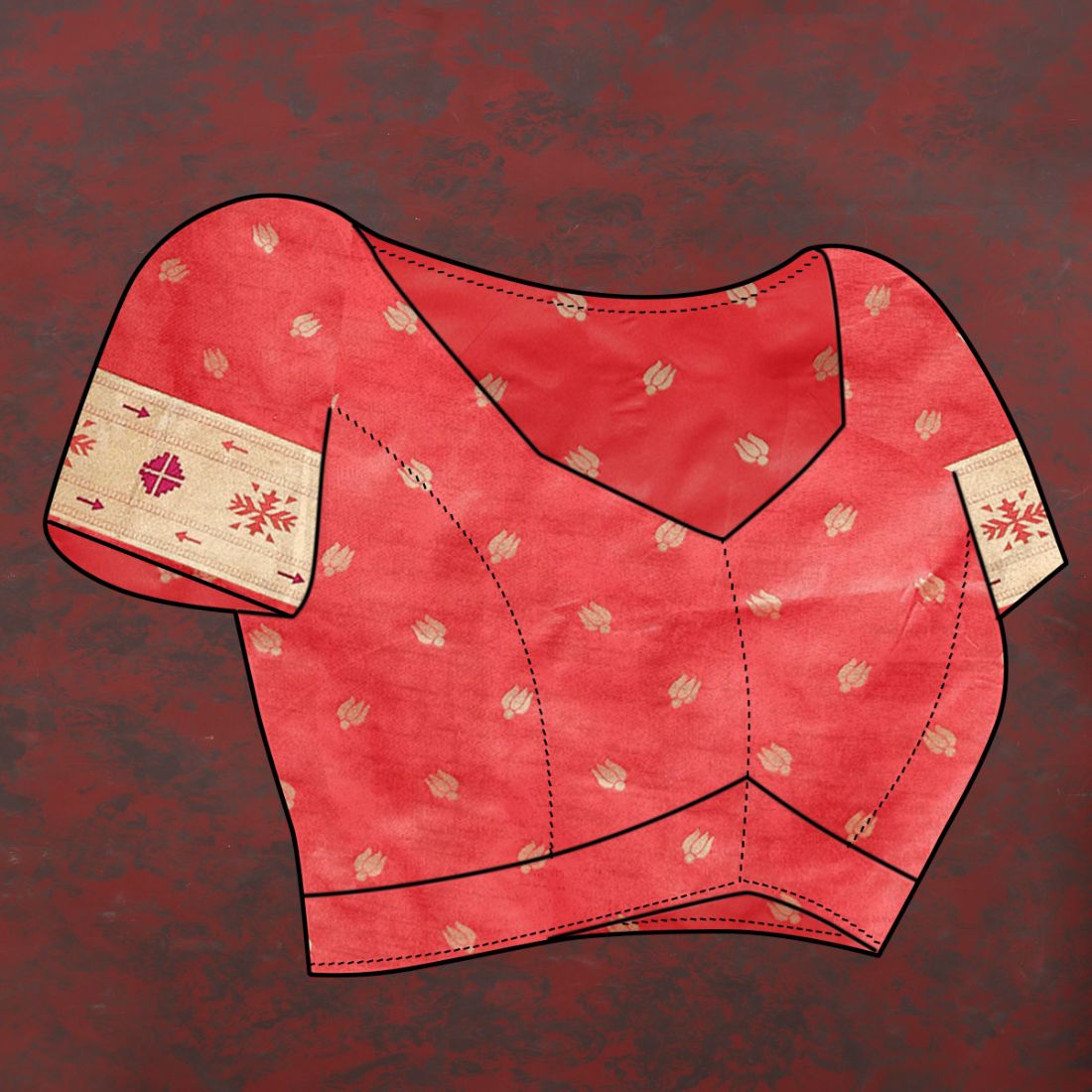 Red Color Golden Zari Woven Soft Paithani Silk Sarees With Rich Weaving Pallu with tassels