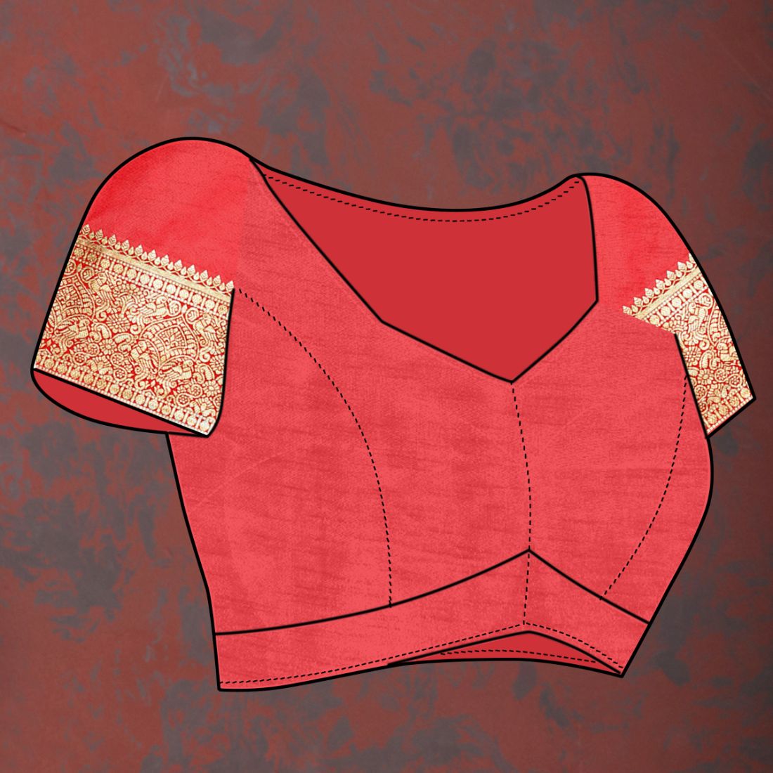 Red Color Exclusive Soft Silk Zari Woven Work With Rich Pallu and Contrast Border With Tessels Women's Saree with Unstiched Blouse Pieces.