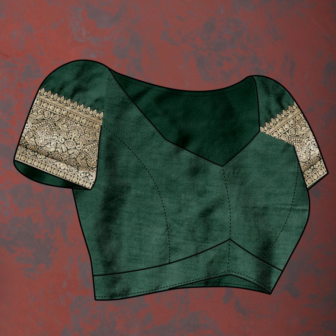 Dark Green Color Exclusive Soft Silk Zari Woven Work With Rich Pallu and Contrast Border With Tessels Women's Saree with Unstiched Blouse Pieces.
