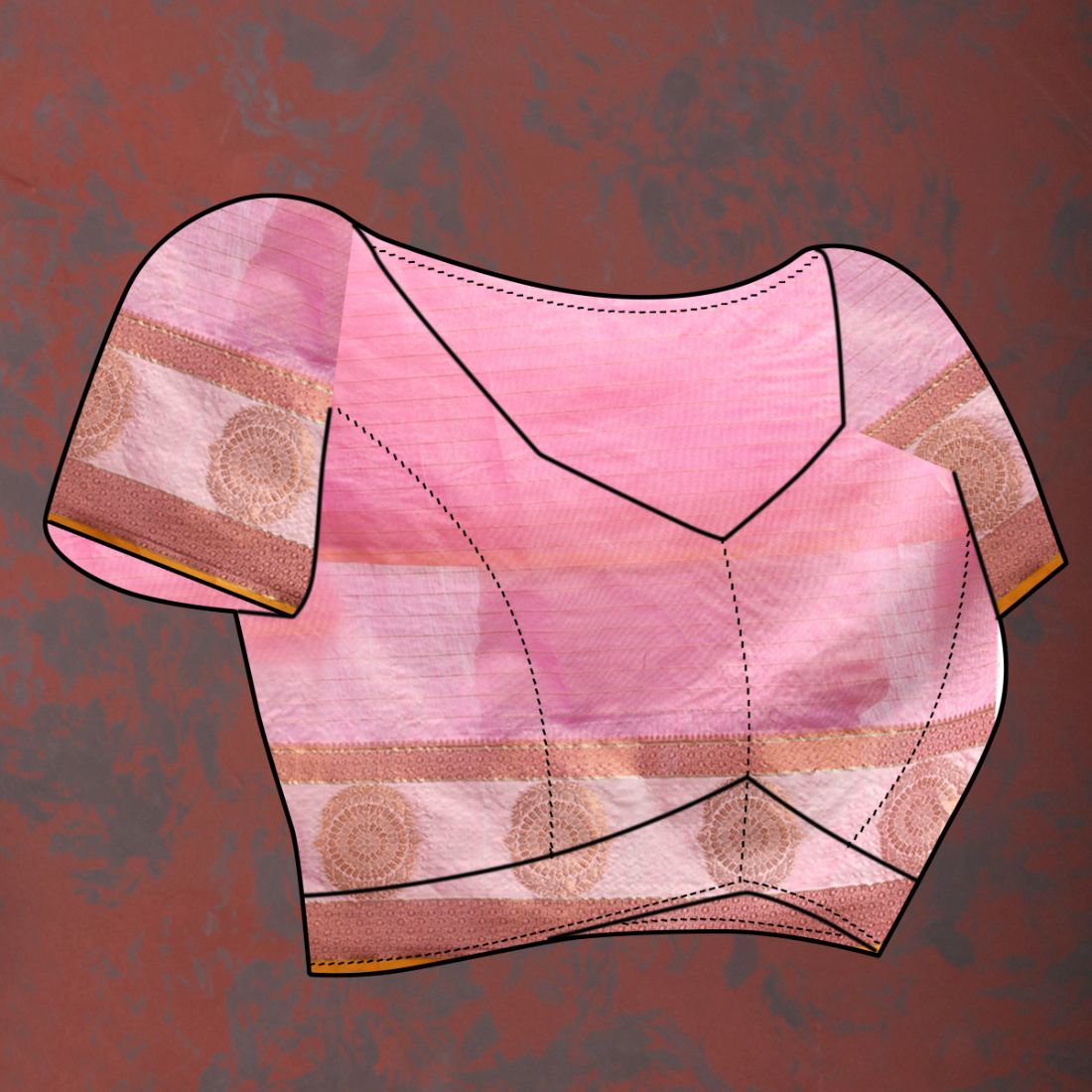 Pink Soft Cotton Silk Saree With Zari Weawing Design And Rich Zari Weawing Pallu With Contrast Border & Tessels Attach In Pallu With Unstiched Blouse Pieces.