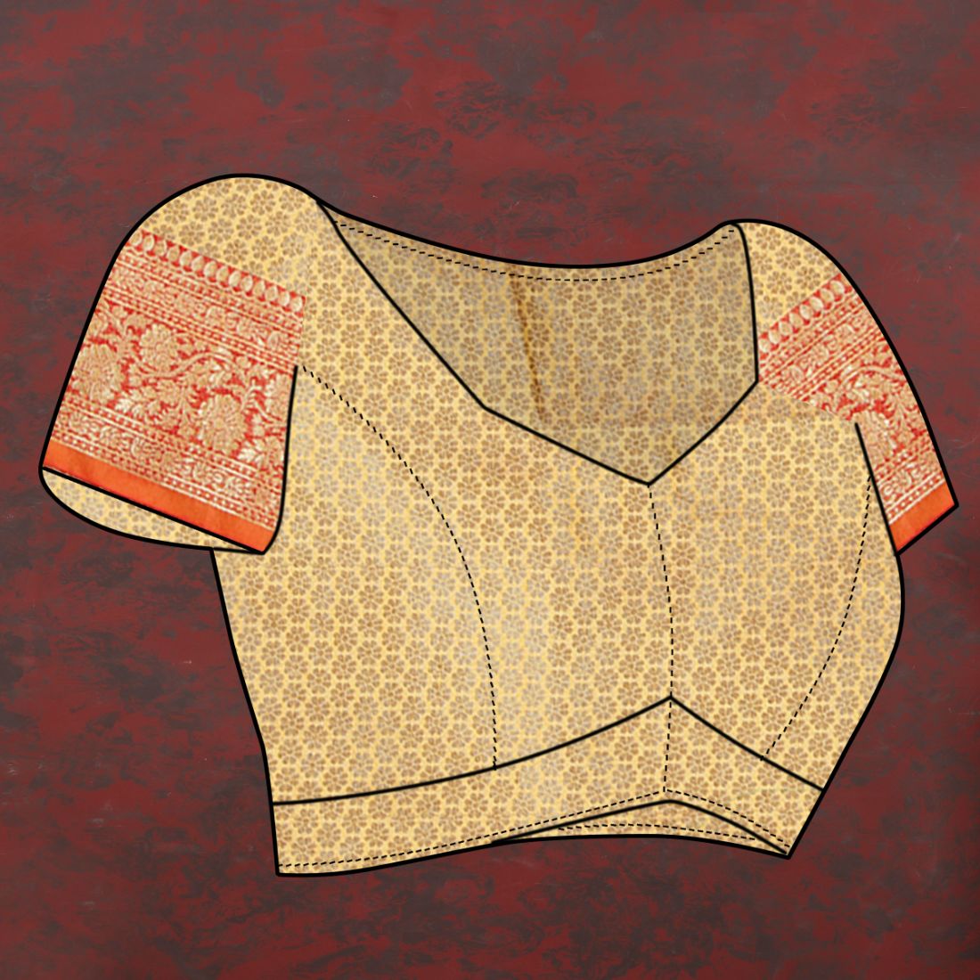 Yellow Color Soft Katan silk saree with copper zari weawing design and Rich Zari weawing Pallu with Unstiched Blouse piece.