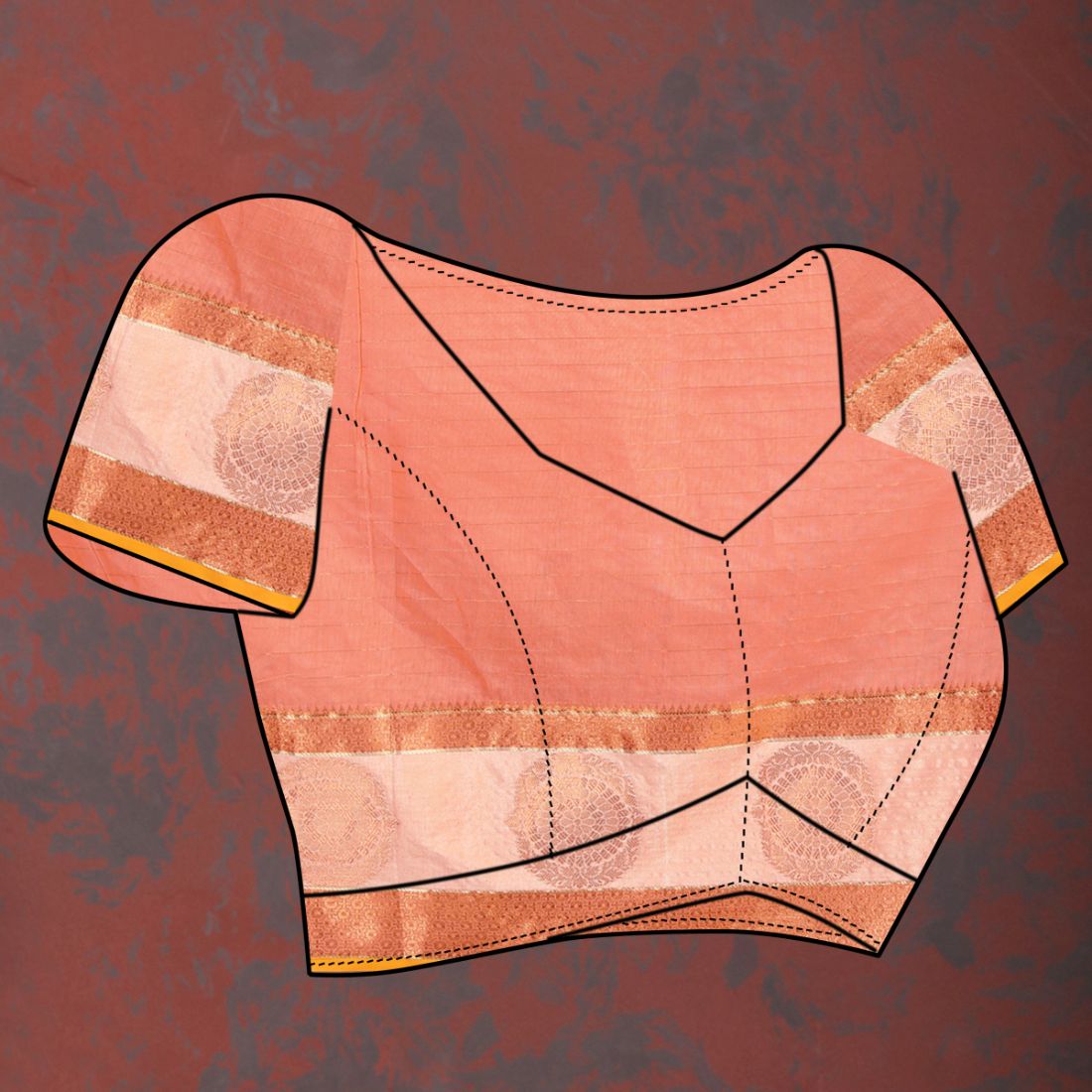 Orange Soft Cotton Silk Saree With Zari Weawing Design And Rich Zari Weawing Pallu With Contrast Border & Tessels Attach In Pallu With Unstiched Blouse Pieces.