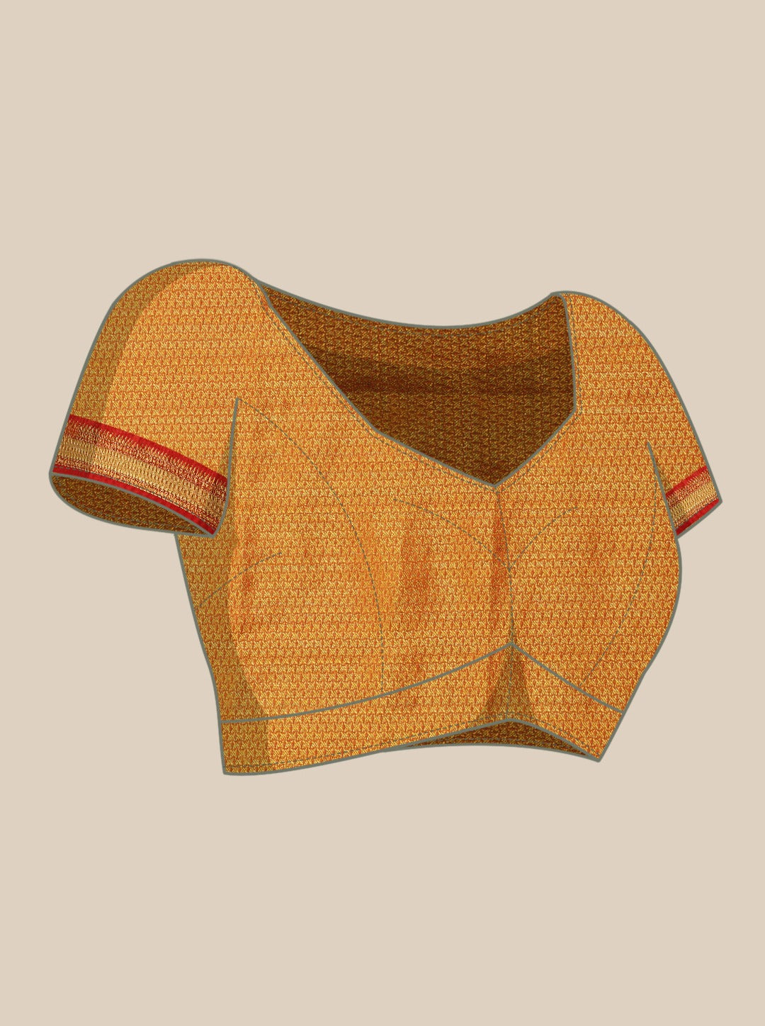 Soft Kanjivaram Silk Saree with Kalamkari Design