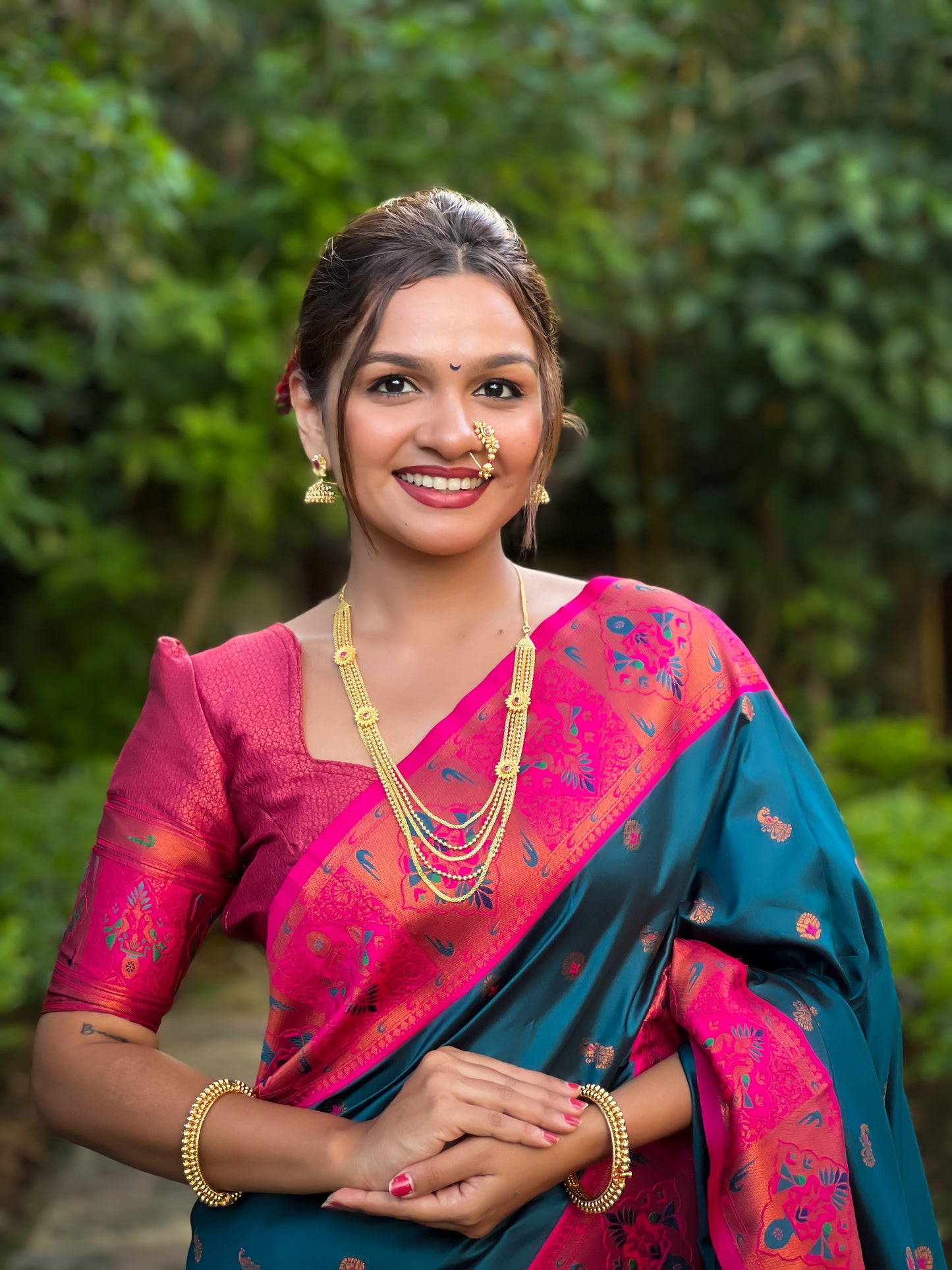 Beautiful and Attractive Paithani Art Silk Zari Work Saree