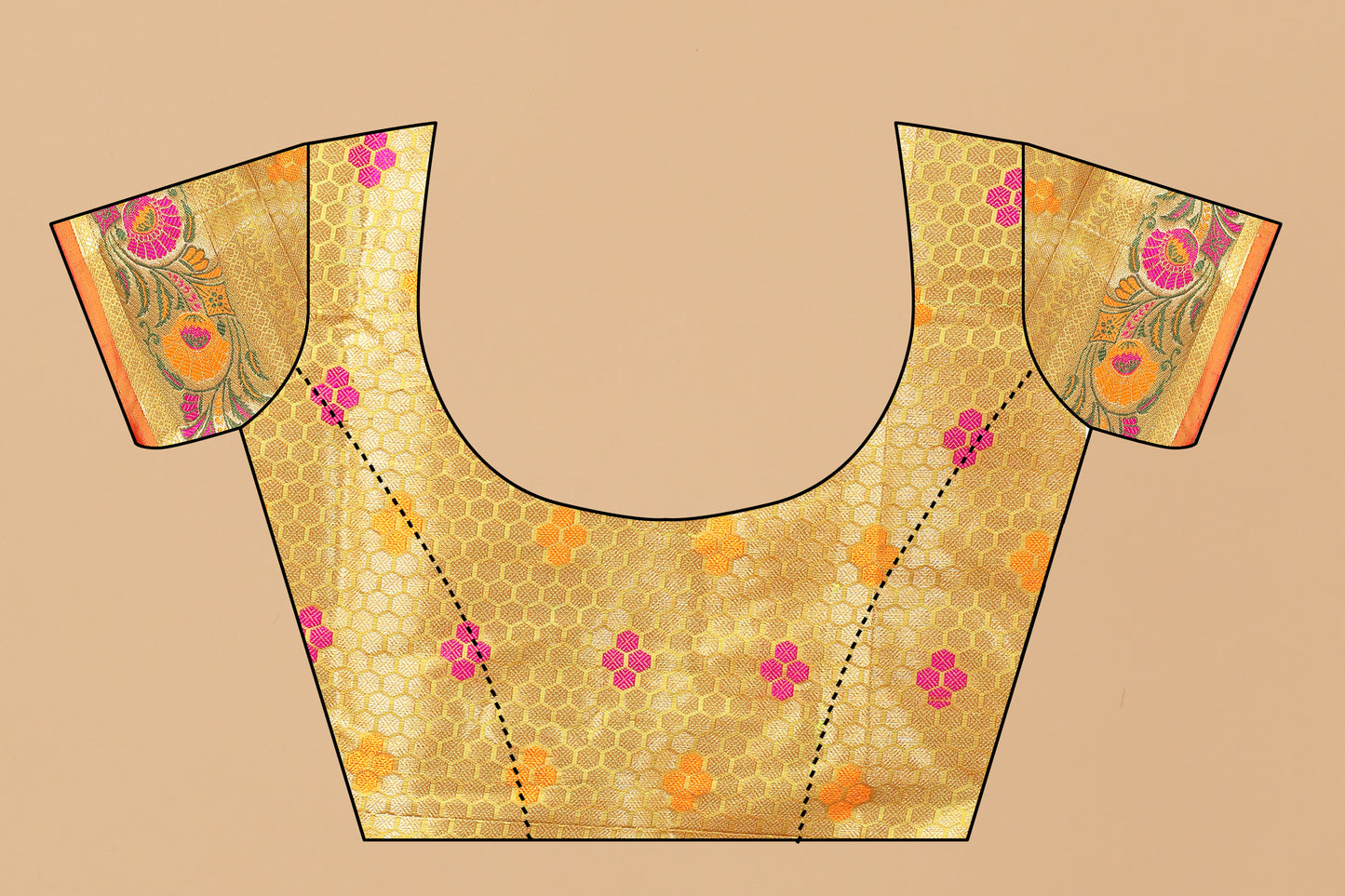 Soft Silk saree with Meenakari weawing design and Rich Zari weawing Pallu with zari weawing border