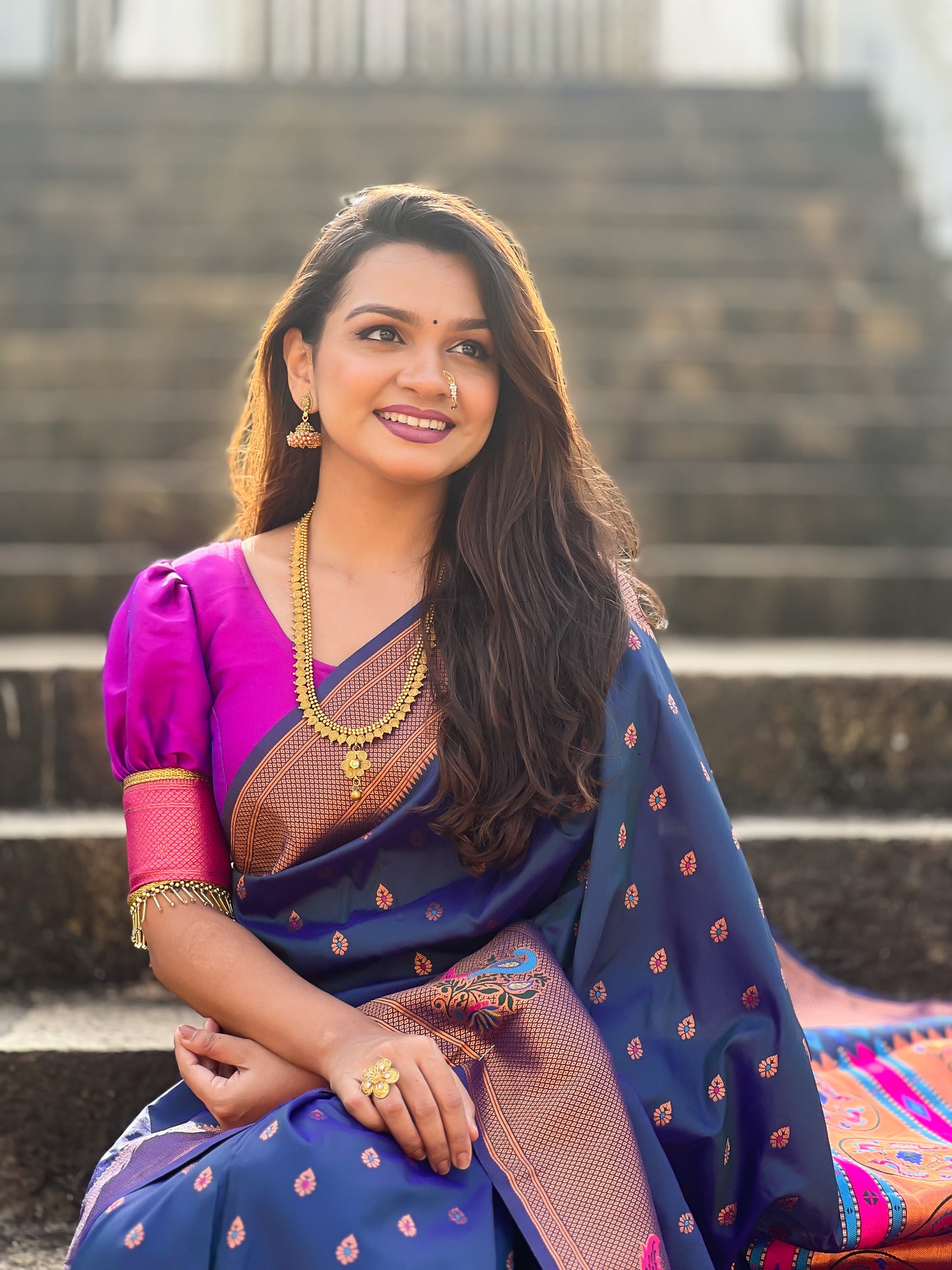 Authentic Traditional Handloom Pure Silk Paithani Saree