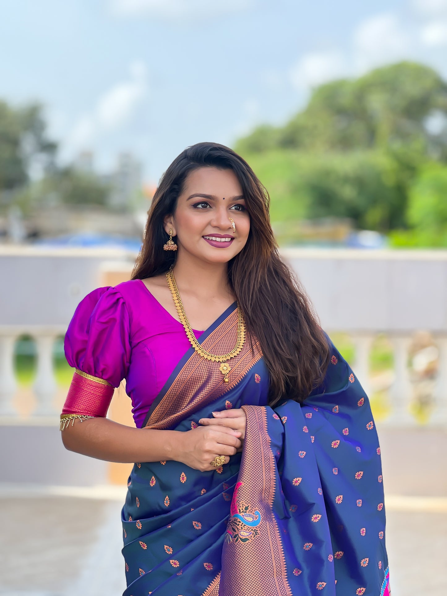 Authentic Traditional Handloom Pure Silk Paithani Saree