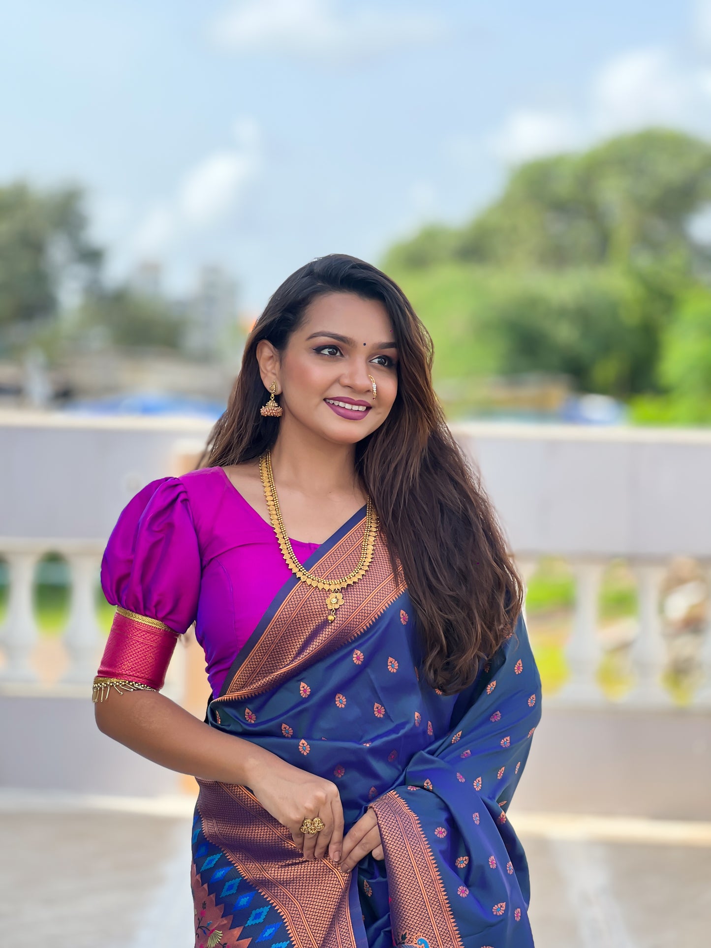 Authentic Traditional Handloom Pure Silk Paithani Saree