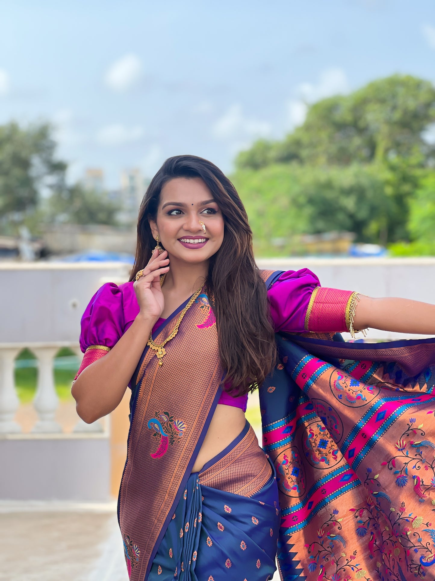Authentic Traditional Handloom Pure Silk Paithani Saree