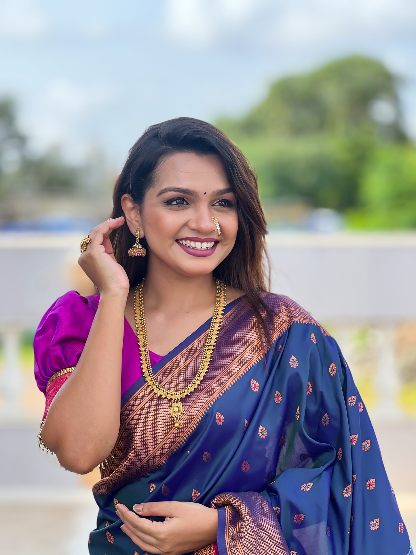 Authentic Traditional Handloom Pure Silk Paithani Saree