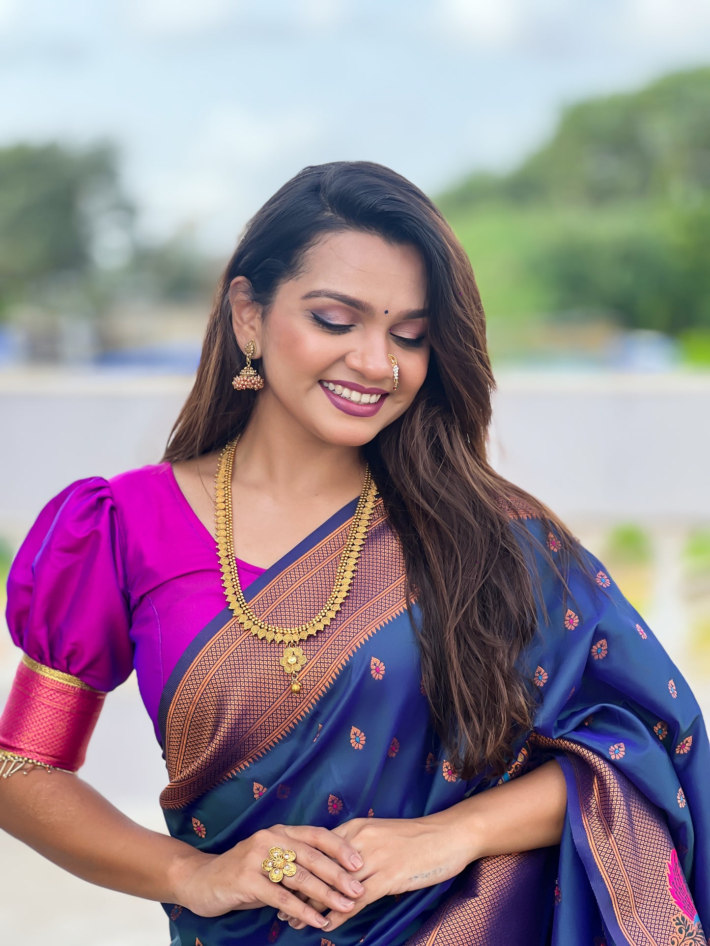 Authentic Traditional Handloom Pure Silk Paithani Saree