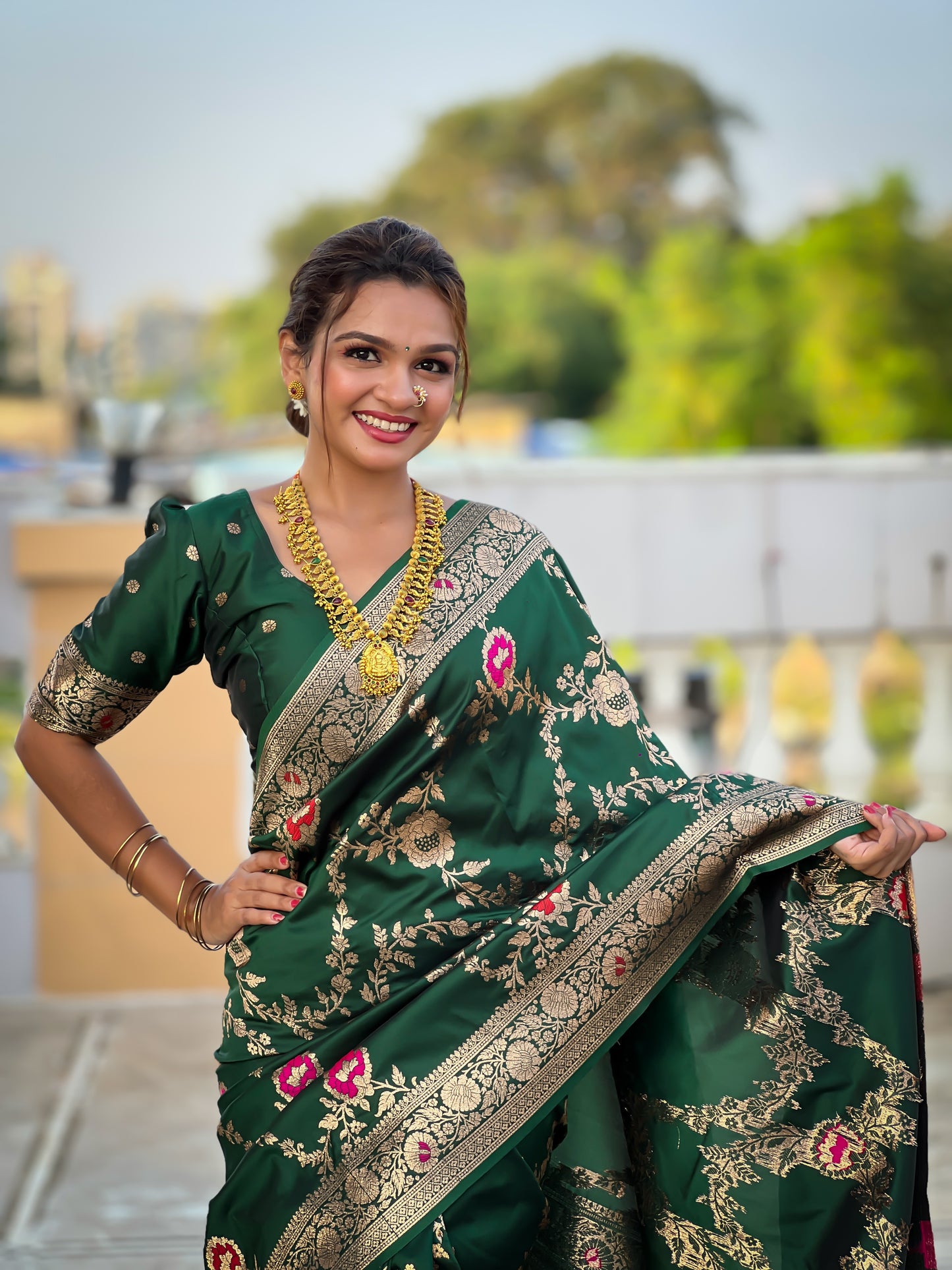 Most Beautiful Women's Banarasi Silk Saree