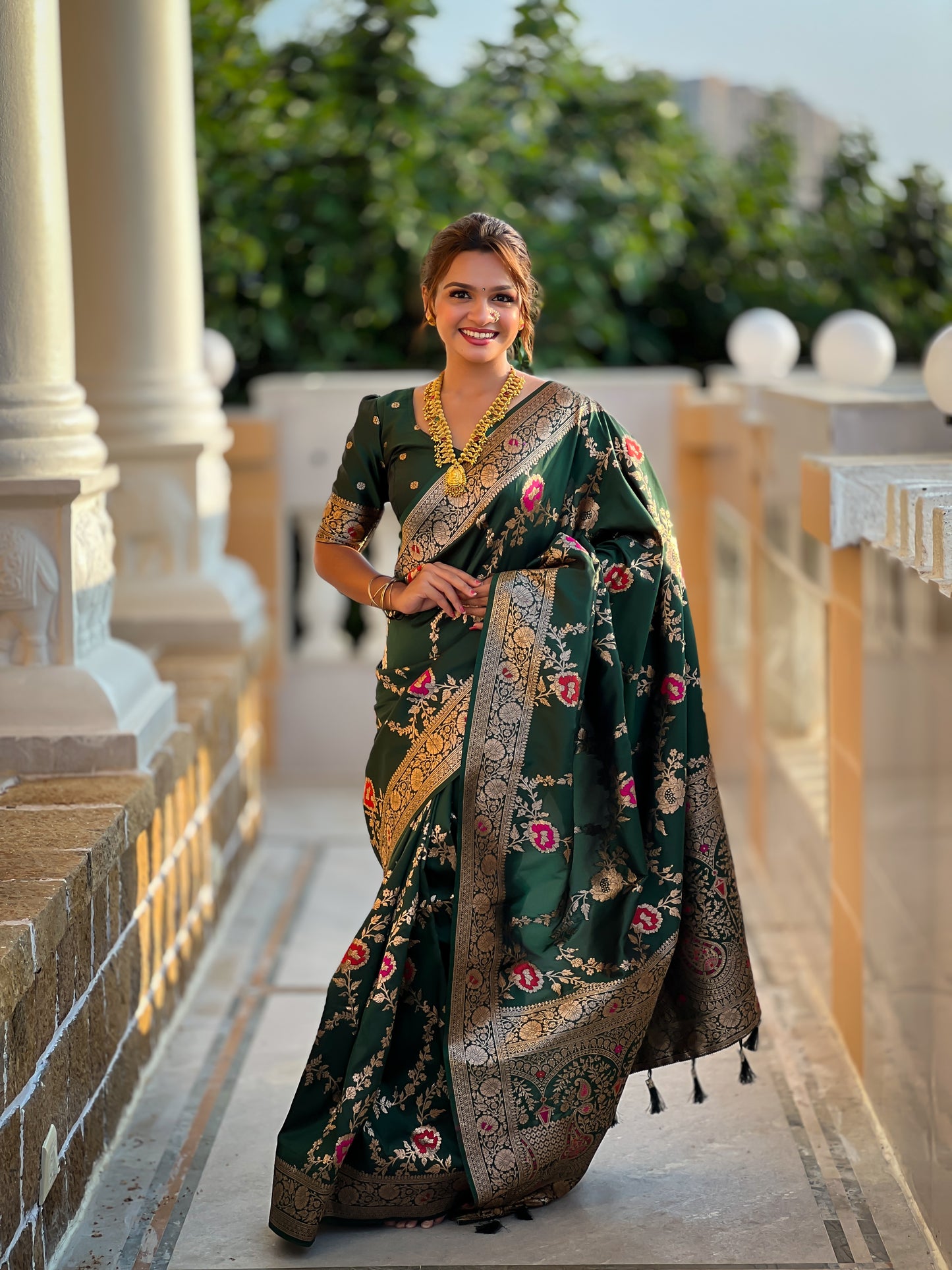 Most Beautiful Women's Banarasi Silk Saree