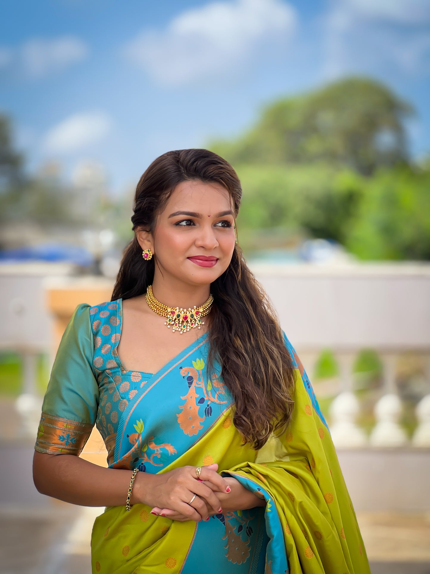 Exclusive Pure Silk Yellow Paithani Saree For Women