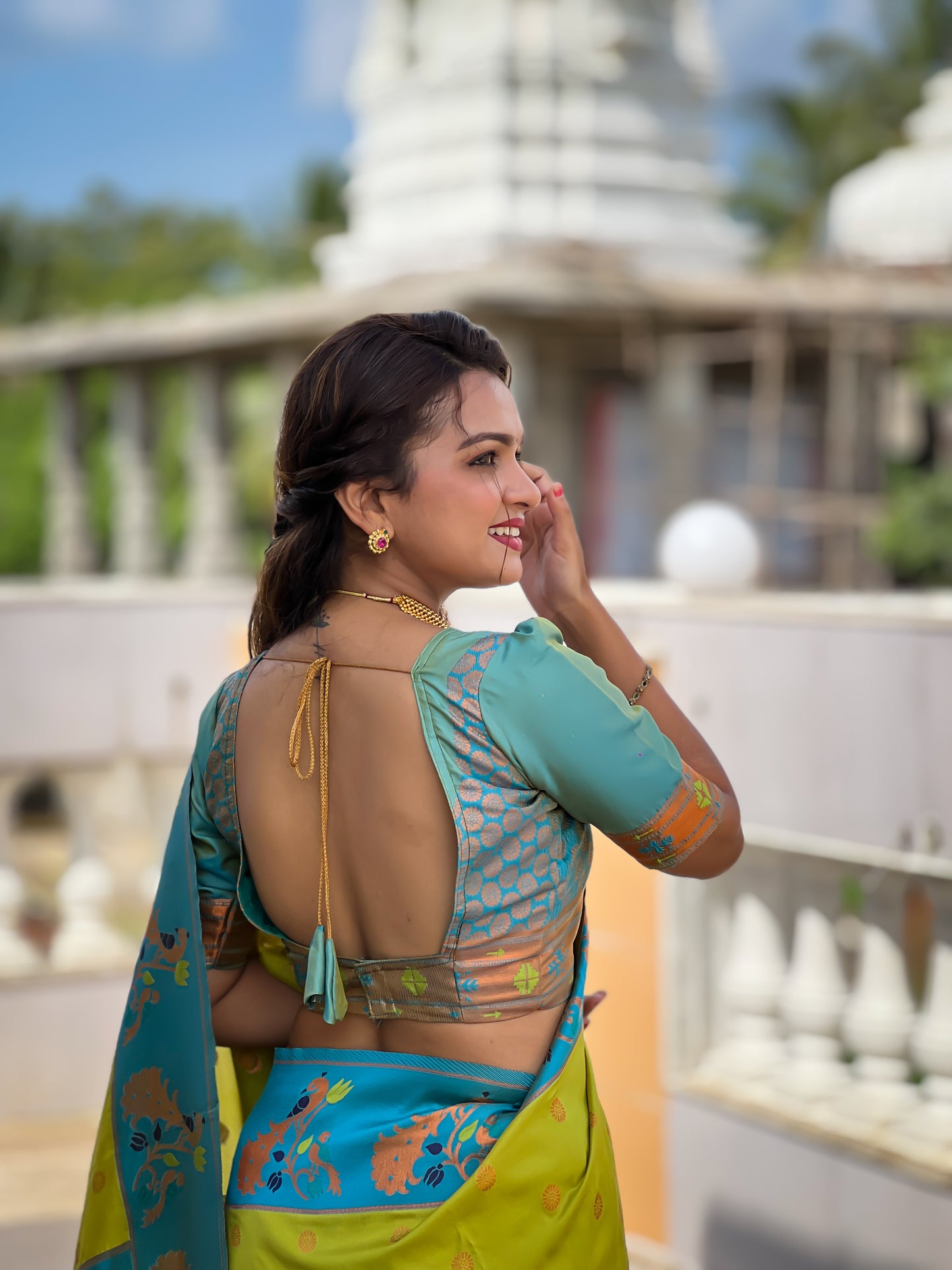 Exclusive Pure Silk Yellow Paithani Saree For Women