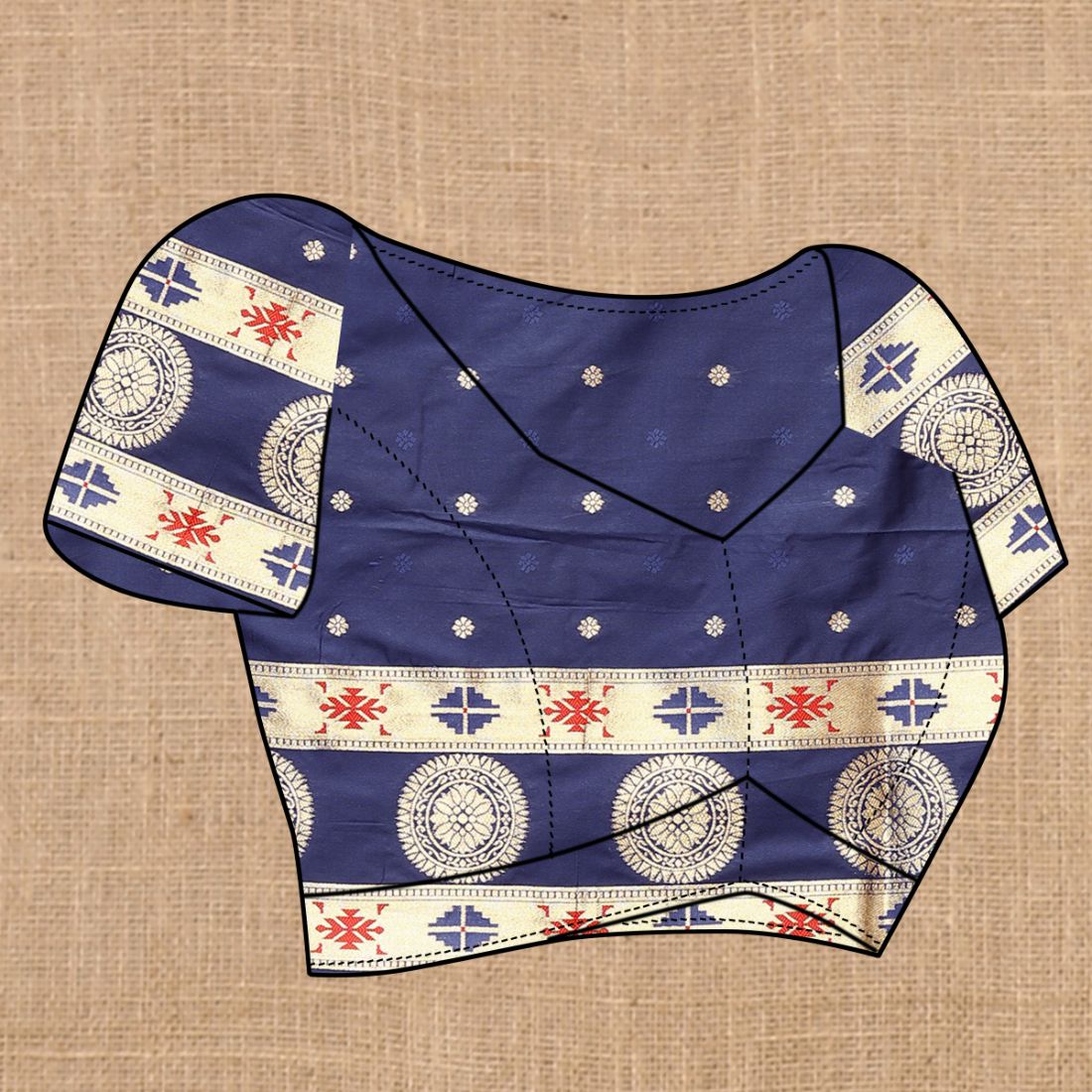 Nevy Blue Color Zari Woven Soft Paithani Silk Sarees With Rich Weaving Pallu with tassels.