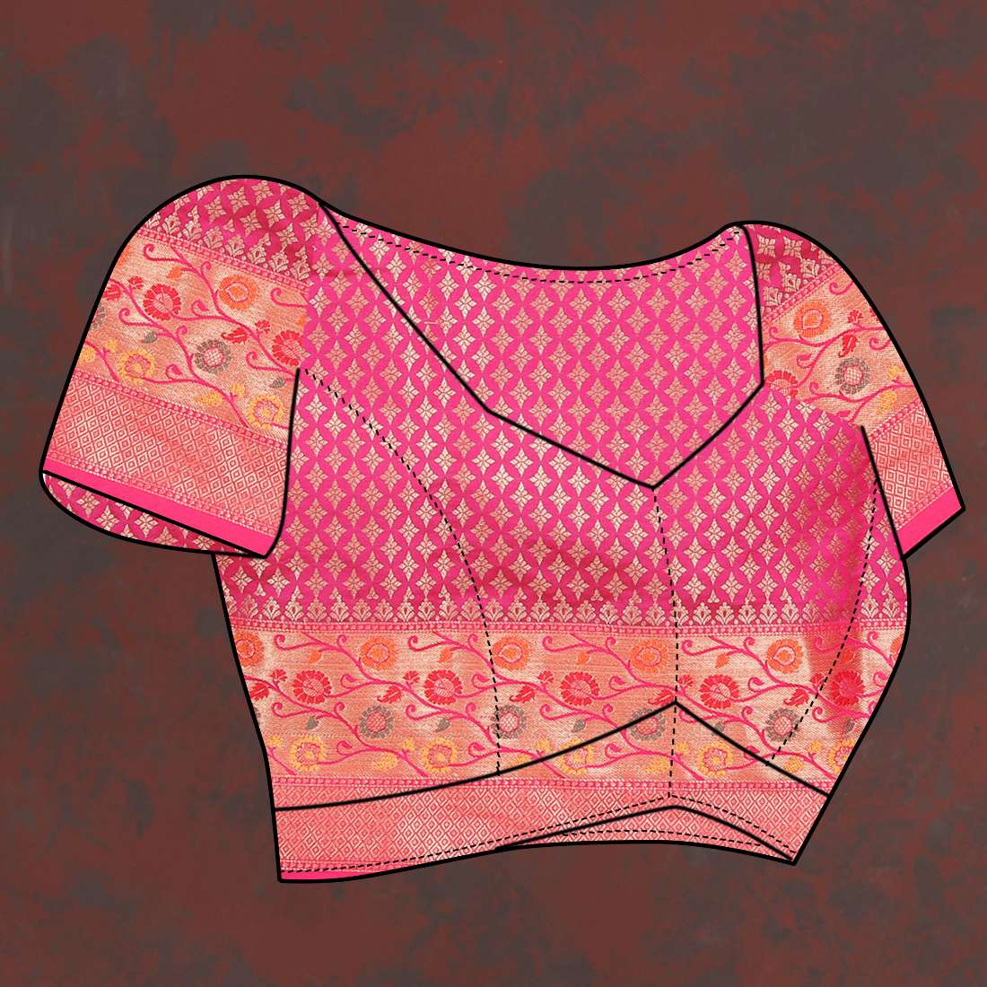 Light Green & Pink Color Women’s Zari Woven Designer Soft Organza Silk Saree and Rich Pallu Weawing Unstitched Blouse With Blouse Piece.