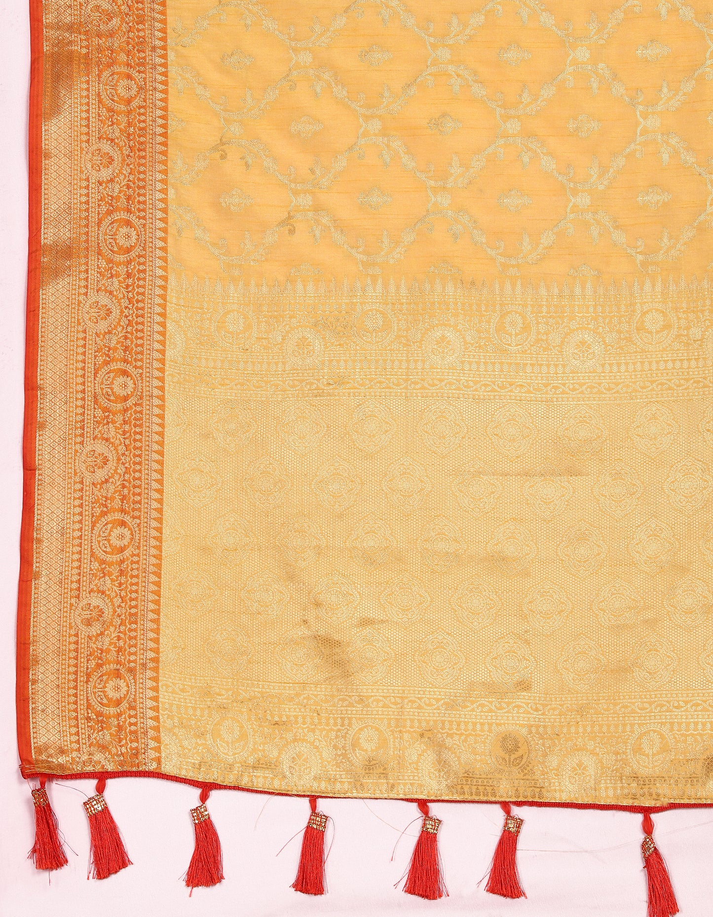 Soft Katan Silk Saree with Zari Weaving Design