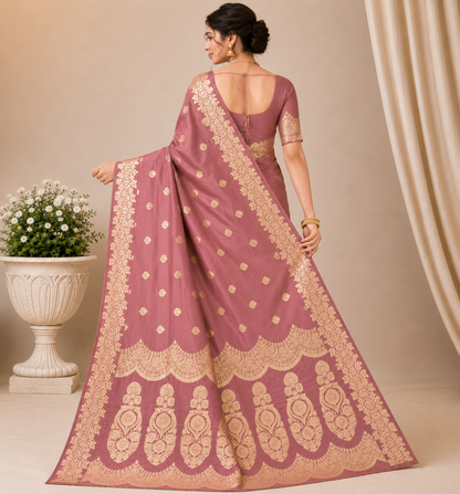 Royal Blue Banarasi Silk Saree with Silver Zari Woven Border & Rich Pallu | Wedding & Festive Wear