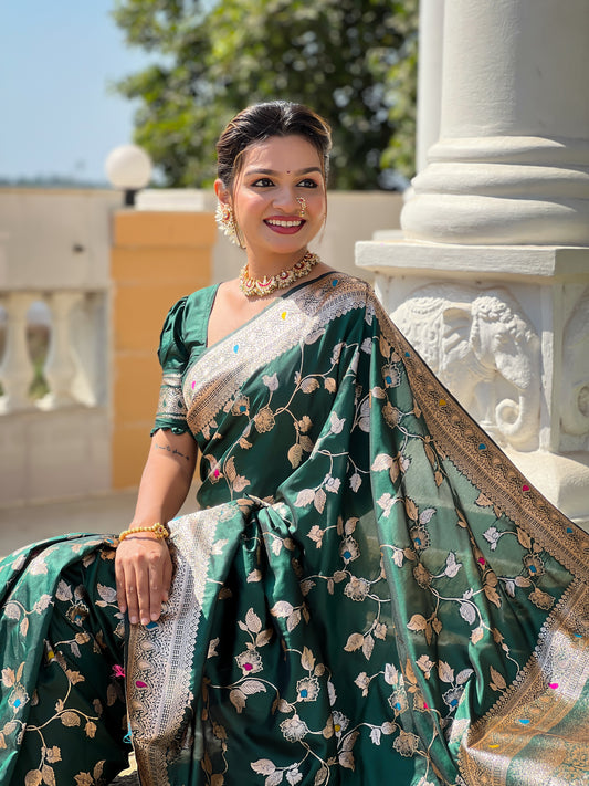 Woven Bollywood Jacquard Saree