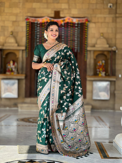 Woven Bollywood Jacquard Saree