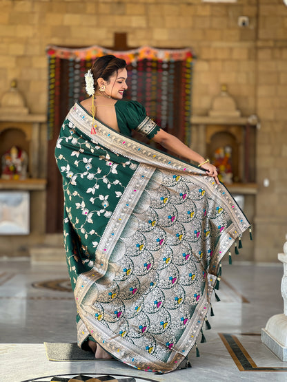 Woven Bollywood Jacquard Saree