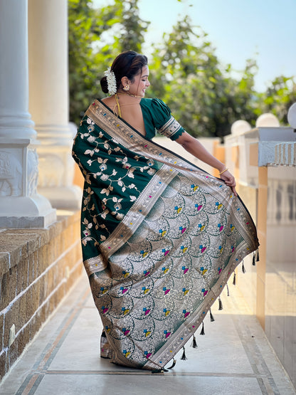Woven Bollywood Jacquard Saree