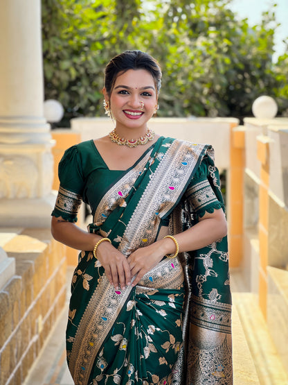 Woven Bollywood Jacquard Saree