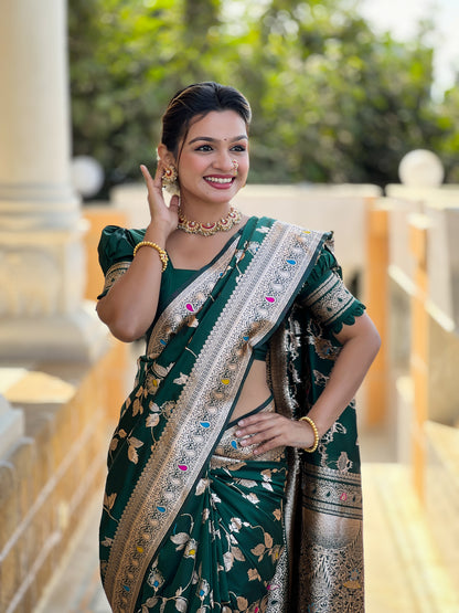 Woven Bollywood Jacquard Saree