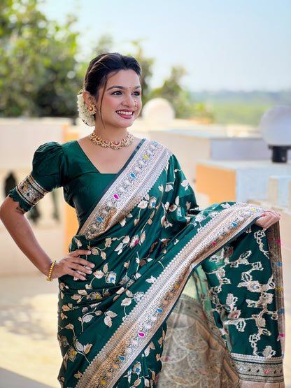 Woven Bollywood Jacquard Saree