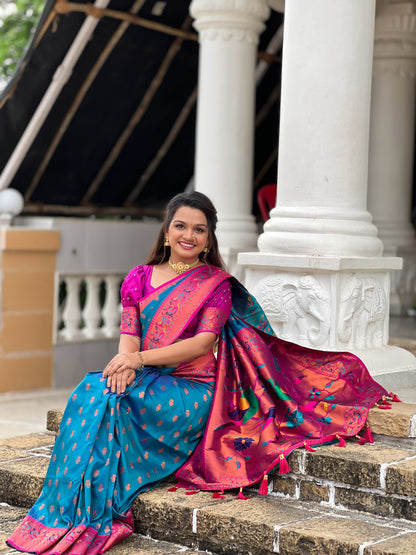 Pretty Premium Quality Soft Silk  Paithani Saree