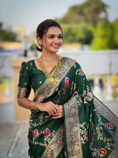 Most Beautiful Women's Banarasi Silk Saree