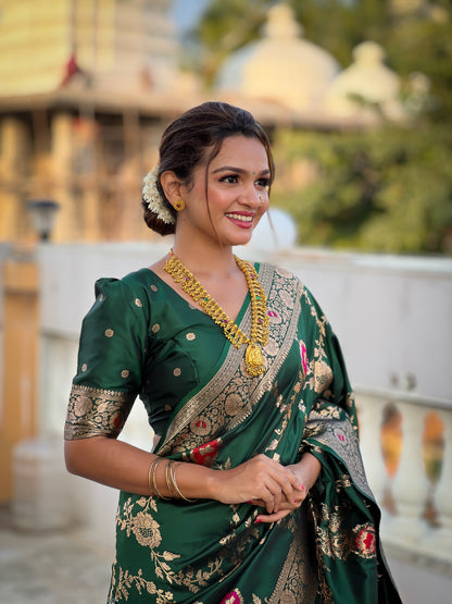Most Beautiful Women's Banarasi Silk Saree