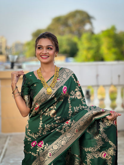 Most Beautiful Women's Banarasi Silk Saree