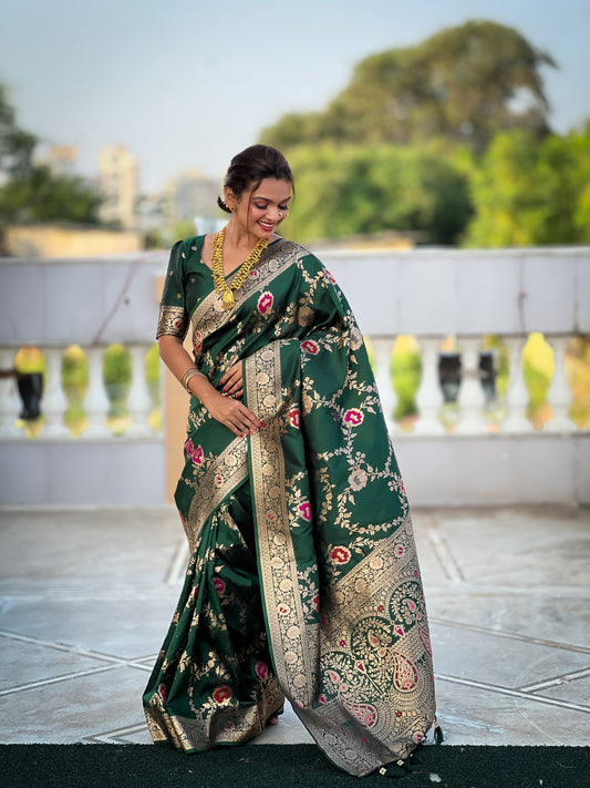 Most Beautiful Women's Banarasi Silk Saree