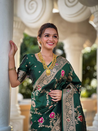 Most Beautiful Women's Banarasi Silk Saree