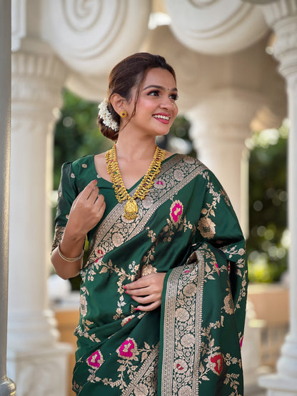Most Beautiful Women's Banarasi Silk Saree