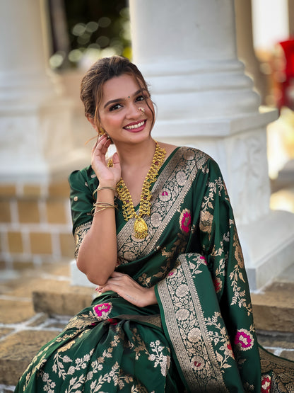 Most Beautiful Women's Banarasi Silk Saree