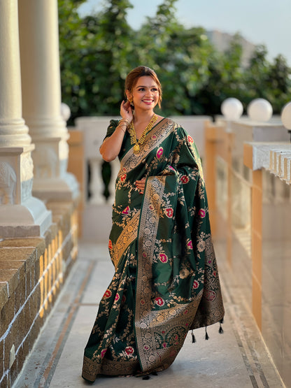 Most Beautiful Women's Banarasi Silk Saree