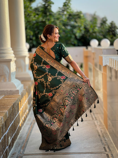 Most Beautiful Women's Banarasi Silk Saree