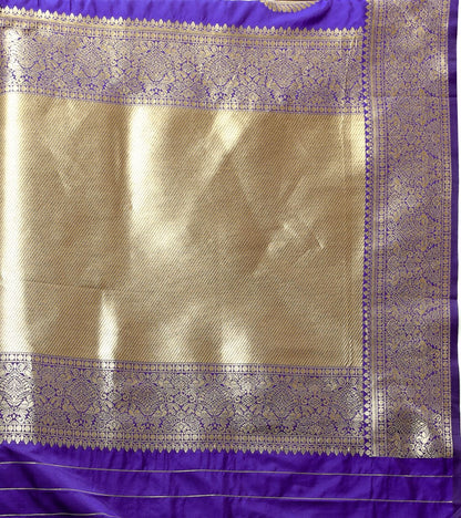 Blue Color Exclusive Soft Silk Zari Woven Work With Rich Pallu and Contrast Border With Tessels Women's Saree with Unstiched Blouse Pieces.