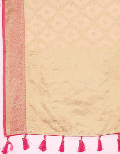 Soft Katan Silk Saree with Zari Weaving Design