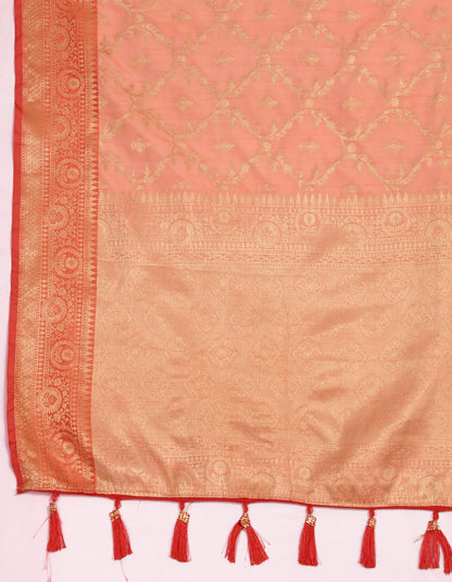 Soft Katan Silk Saree with Zari Weaving Design