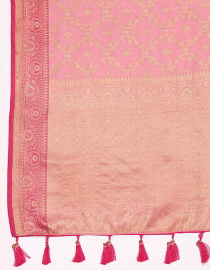 Soft Katan Silk Saree with Zari Weaving Design